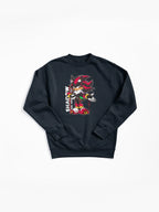 Artistic Sonic Portrait - Creative Fan Illustration Sweatshirt