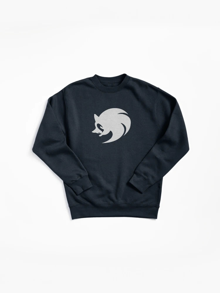 Modern Sonic Icon White - Clean Minimalist Gaming Pullover