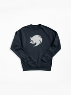 Modern Sonic Icon White - Clean Minimalist Gaming Pullover