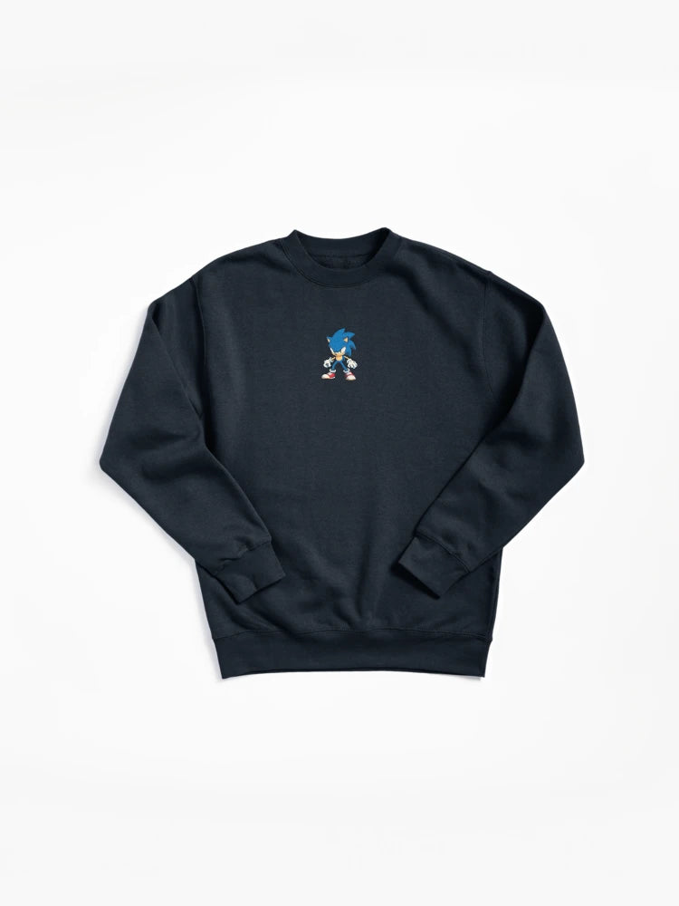 Sonic Ready for Action - Dynamic Hero Pose Sweatshirt