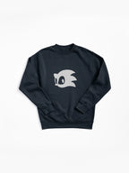 Classic Sonic Icon White - Retro Minimalist Fan Pullover