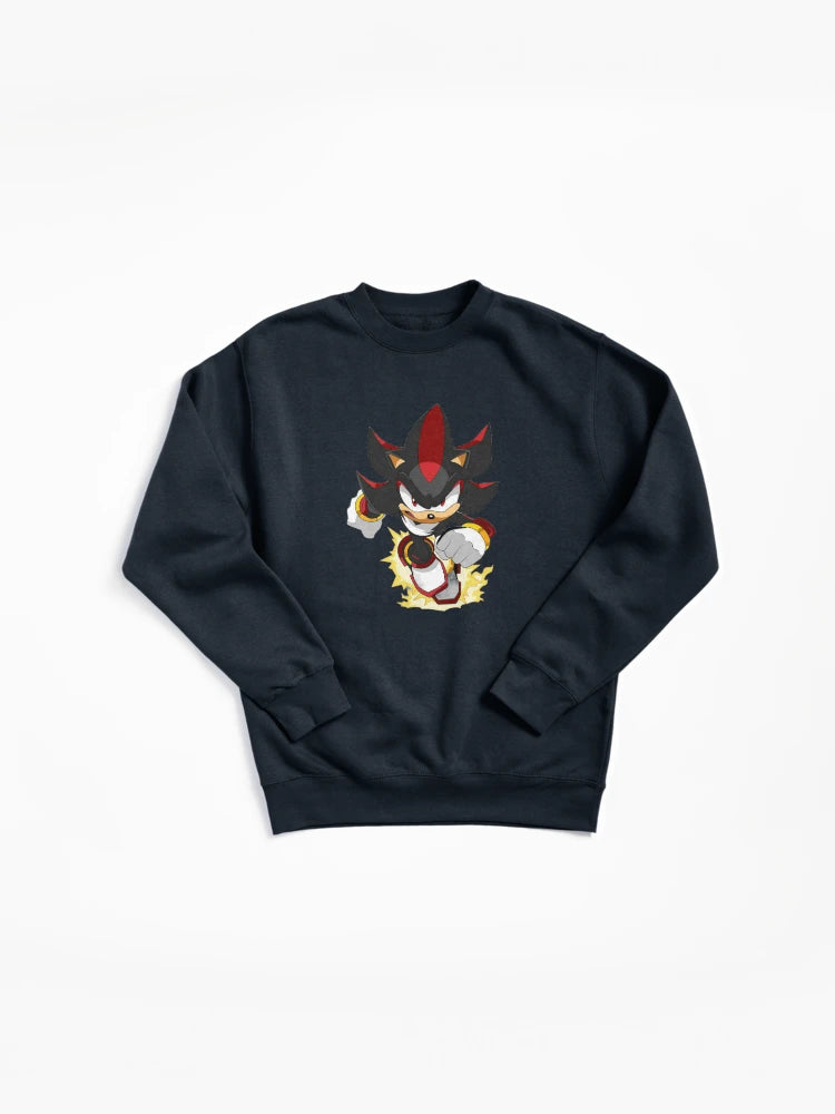 Shadow Classic Hedgehog Art - Vintage Style Gaming Hoodie