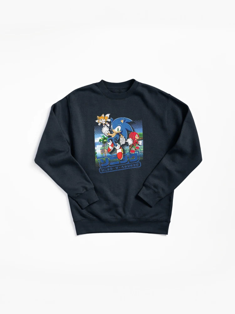 Sonic and Friends Group Shot - Vibrant Character Fan Hoodie