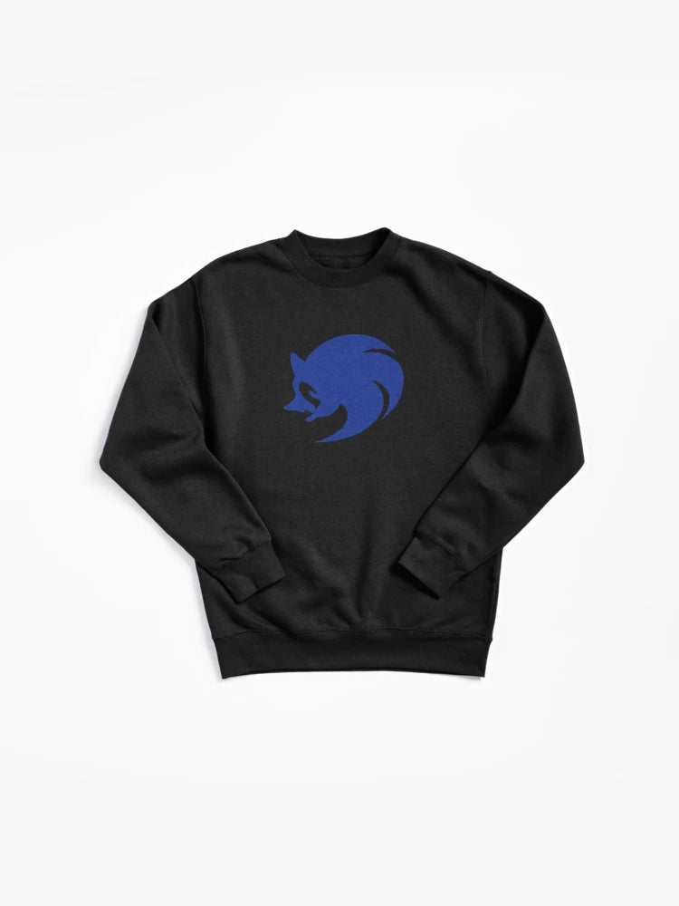 Modern Sonic Icon Graphic Hoodie - Blue Athletic Style Sweatshirt