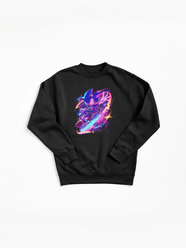 Artistic Sonic Hero Art - Creative Graphic Fan Hoodie
