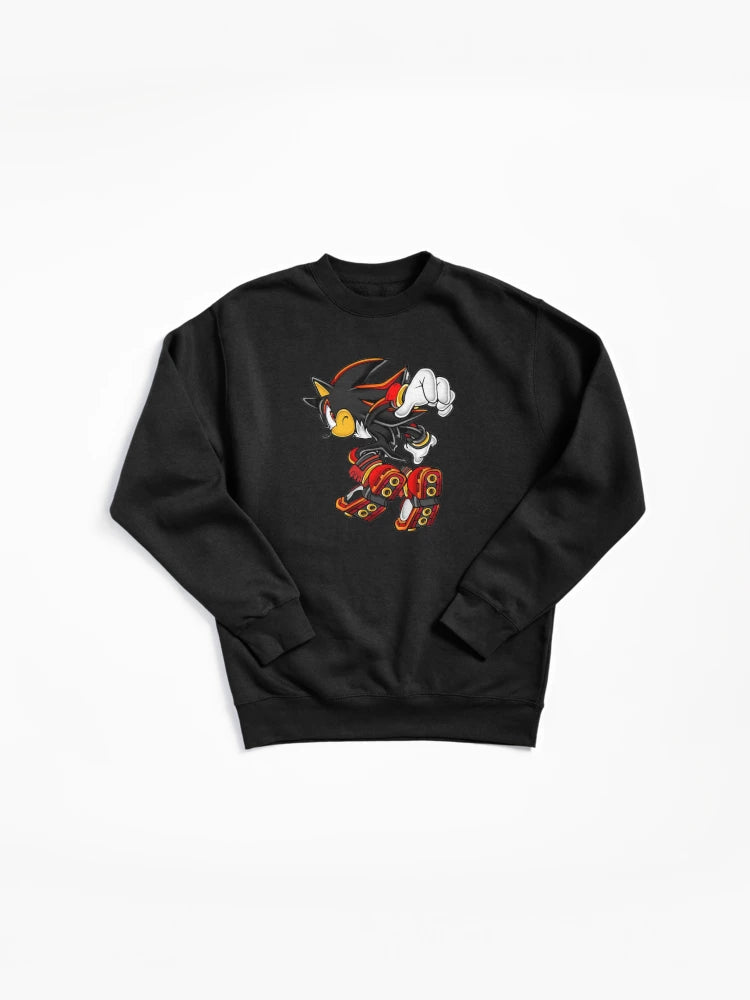 Ultimate Shadow the Hedgehog Merch - Dark Hero Graphic Sweatshirt