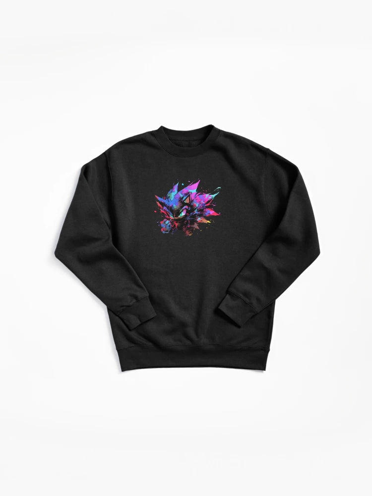 Angry Sonic Power Art - Intense Character Fan Hoodie