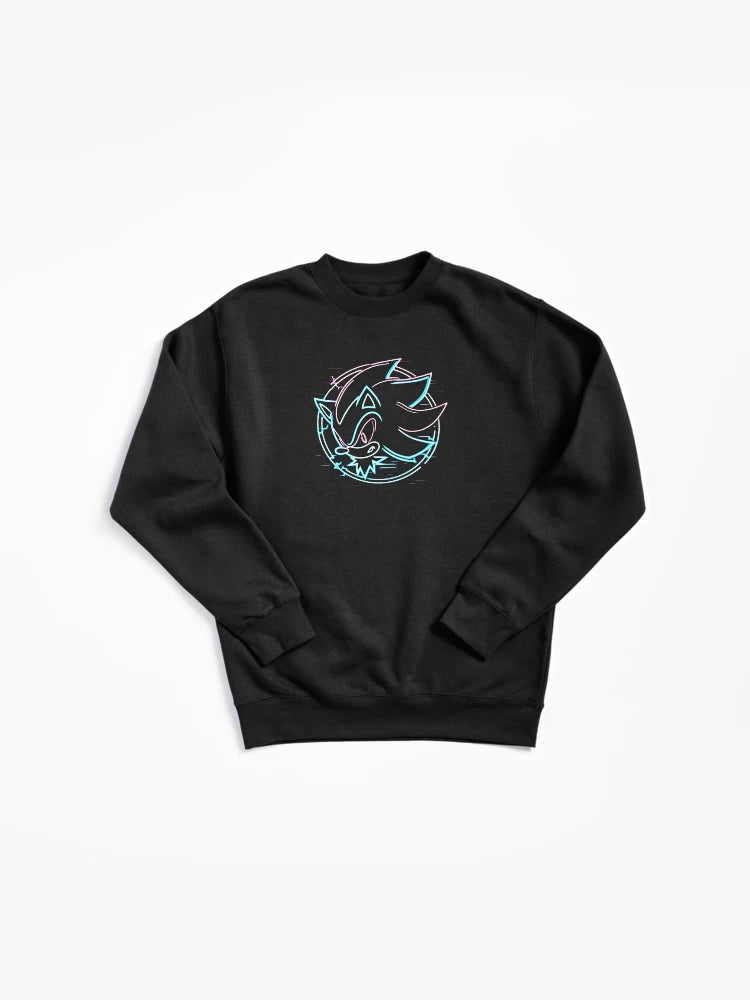 Neon Shadow Glow Hoodie - Vibrant Electric Fan Pullover