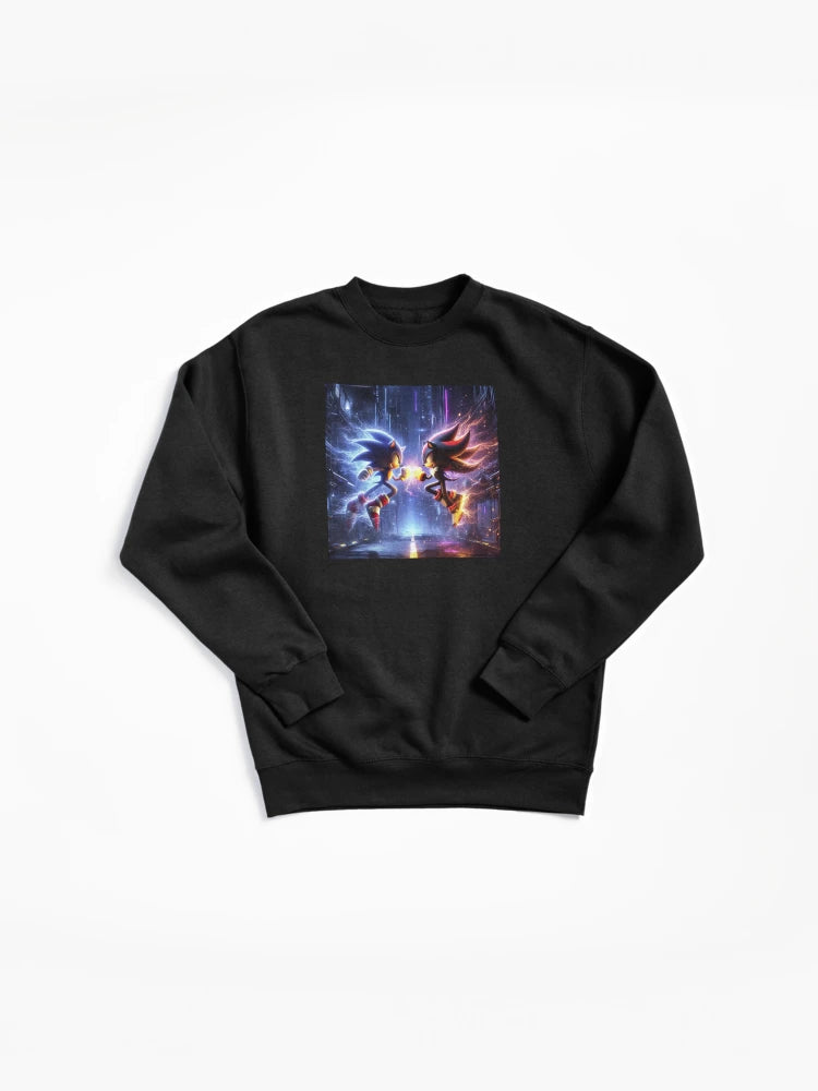 Sonic vs Shadow Battle - Epic Rivalry Gaming Hoodie