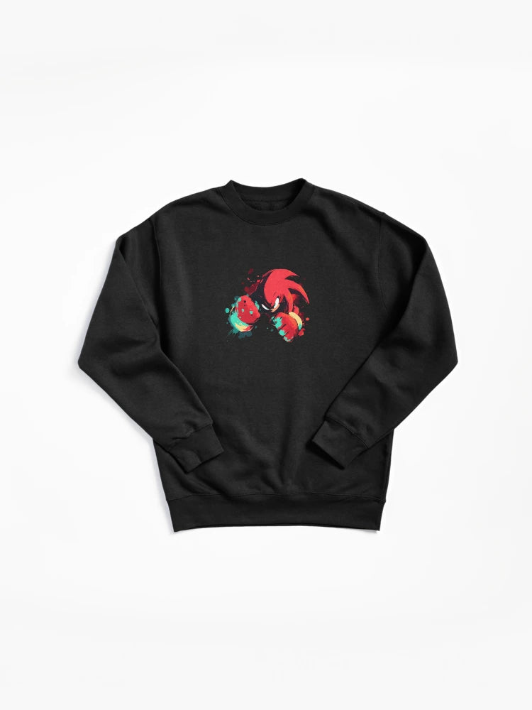 Knuckles the Echidna Red - Bold Warrior Fan Sweatshirt