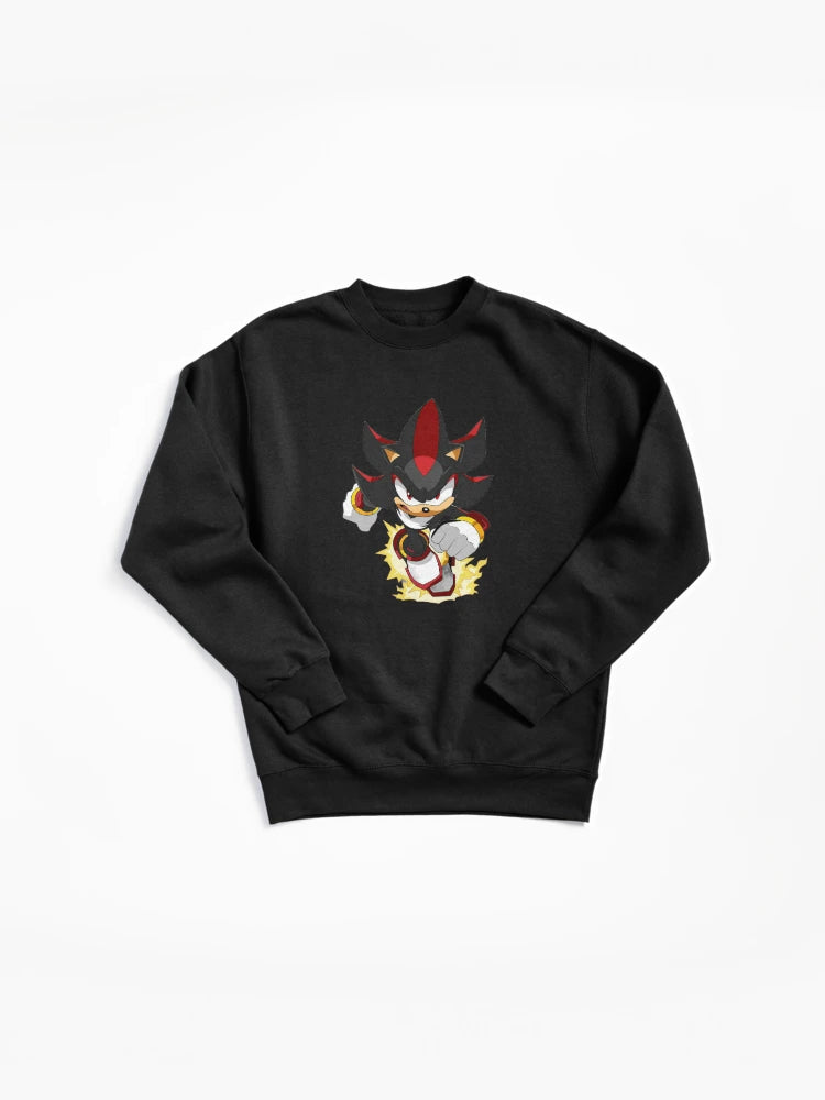 Shadow Classic Hedgehog Art - Vintage Style Gaming Hoodie