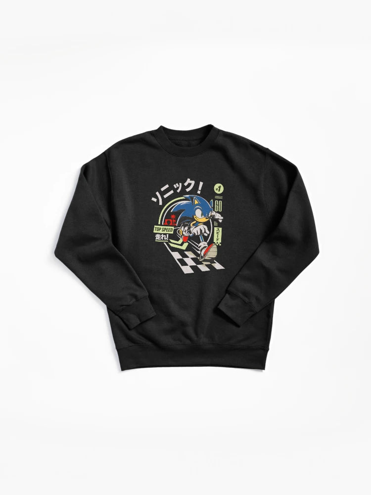 Sonic Top Speed Runner - High Performance Gaming Hoodie
