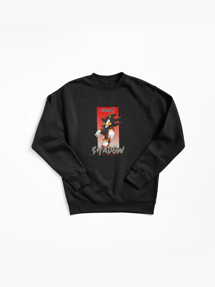Shadow Hedgehog Quad Art - Repetitive Graphic Sweatshirt