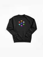 Chaos Emeralds Power Symbols - Magic Gem Gaming Sweatshirt