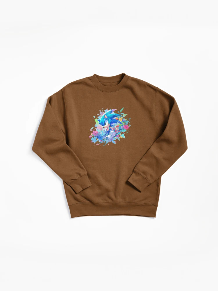 Sonic Character Streetwear - Casual Cartoon Pullover Sweatshirt
