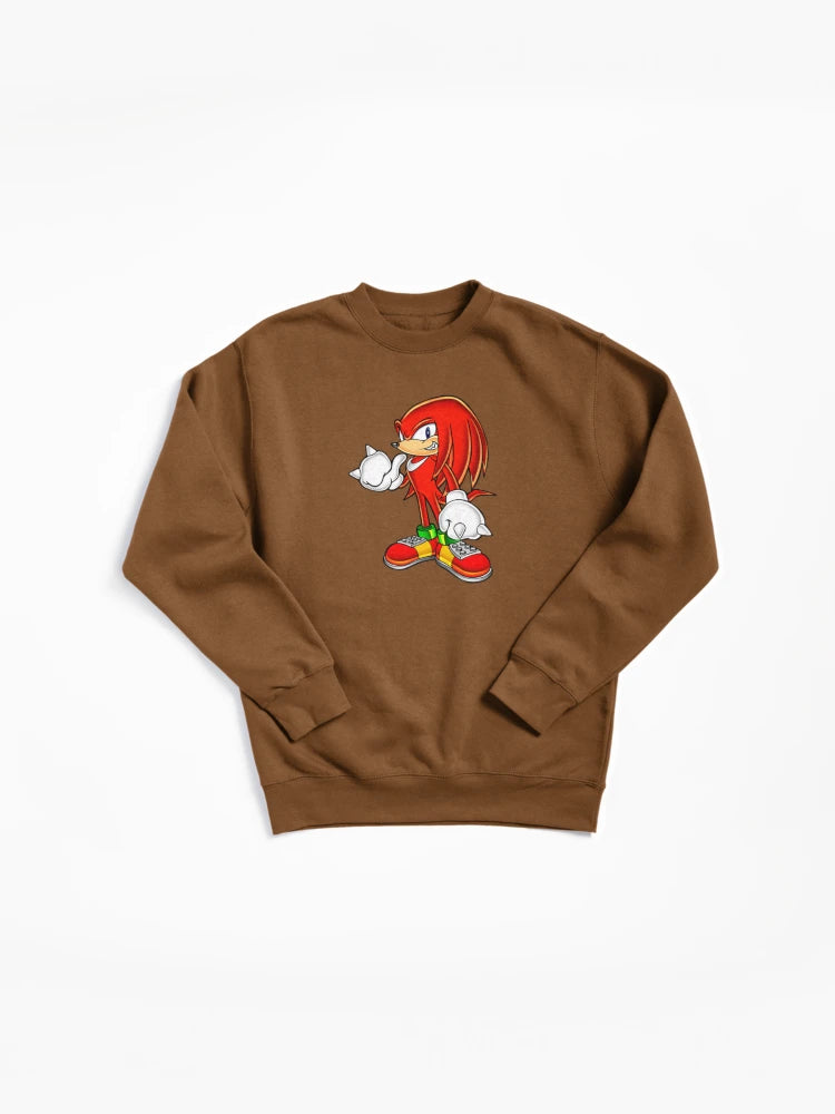 Knuckles the Echidna Guardian - Bold Power Graphic Sweatshirt
