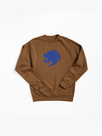 Modern Sonic Icon Graphic Hoodie - Blue Athletic Style Sweatshirt