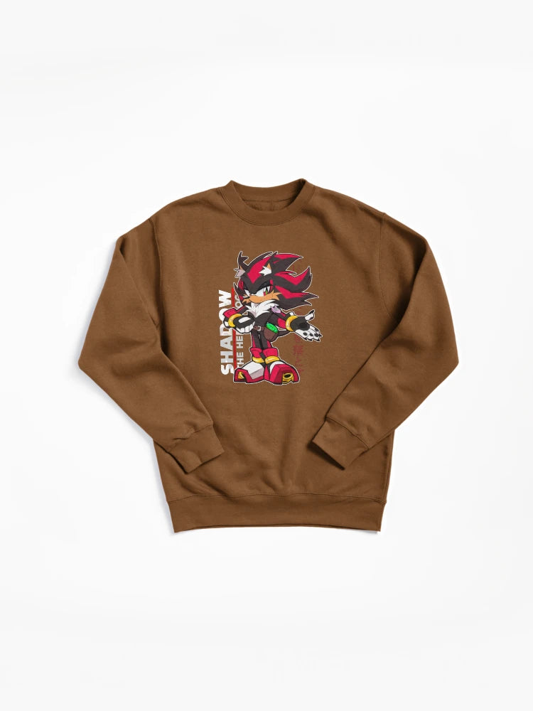 Artistic Sonic Portrait - Creative Fan Illustration Sweatshirt