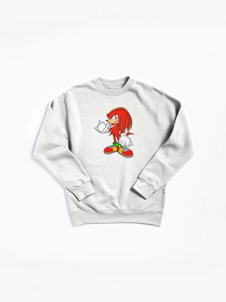 Knuckles the Echidna Guardian - Bold Power Graphic Sweatshirt