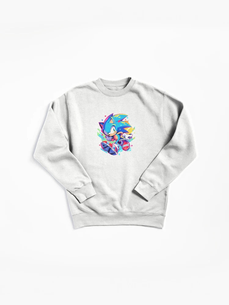 Sonic Speed Burst Hoodie - Fast Action Gaming Pullover
