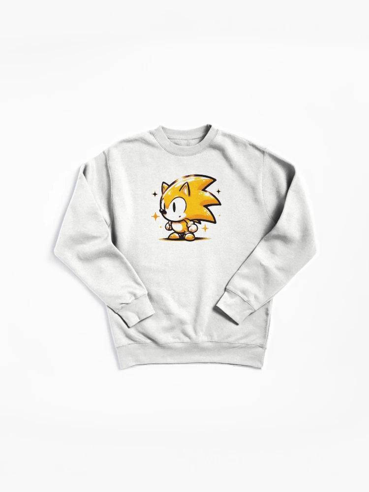 Super Sonic Chibi Art - Cute Golden Hero Hoodie