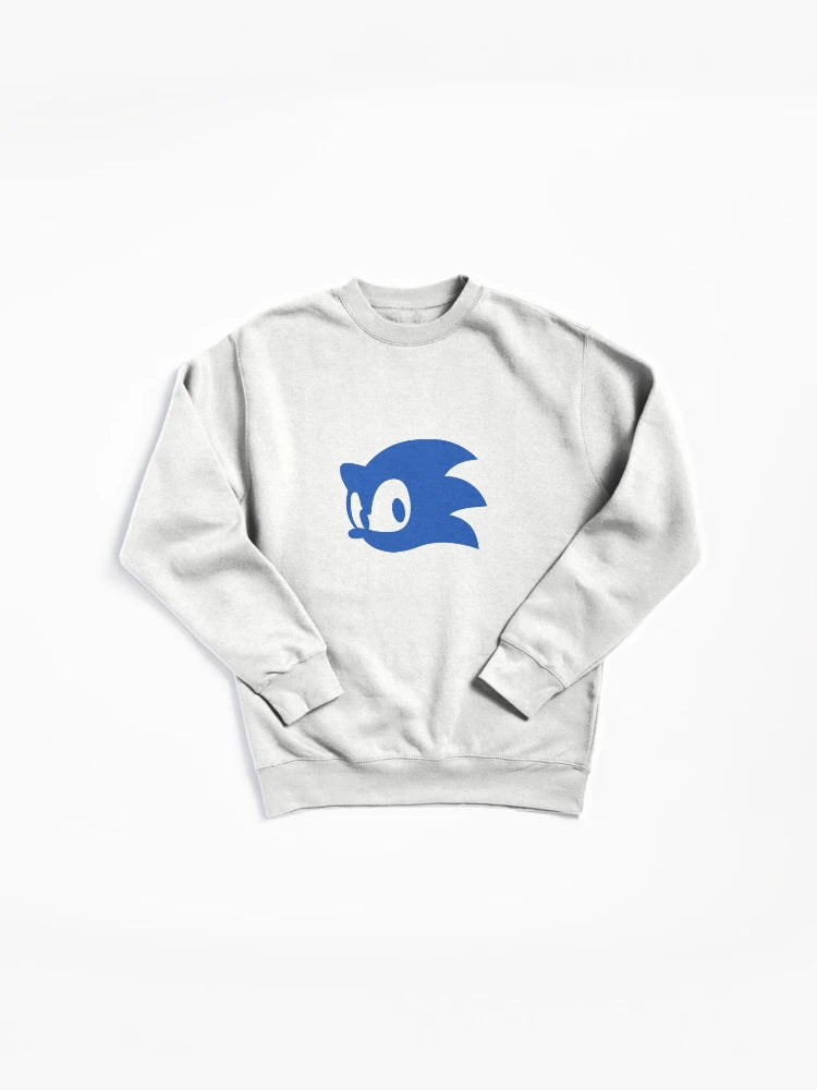 Classic Sonic Icon Blue - Retro Gaming Brand Sweatshirt