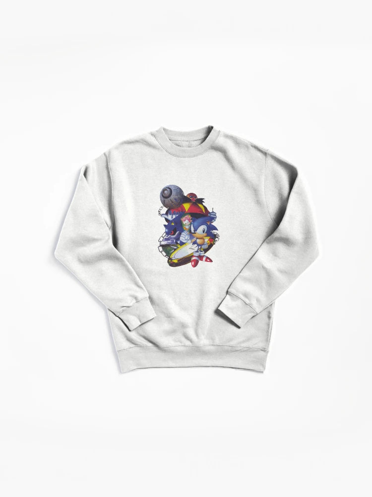 Sonic CD Metal Sonic - Retro CD Era Villain Hoodie