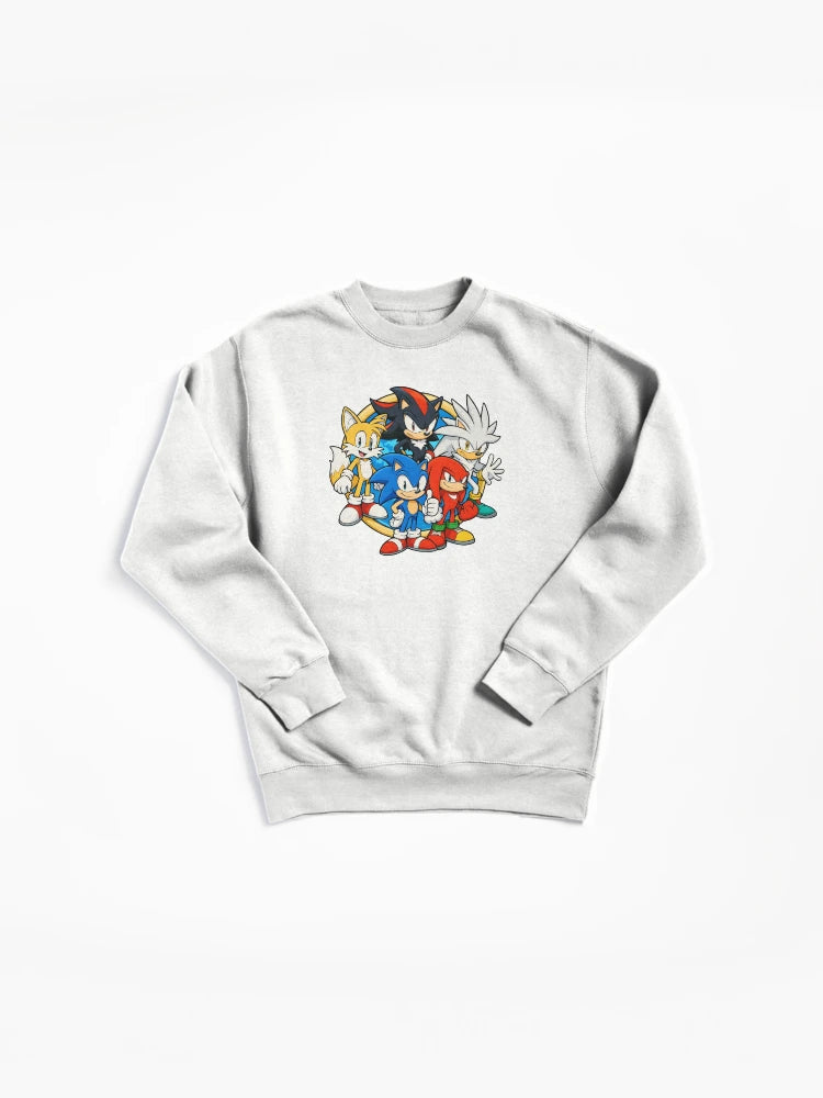 The Hedgehogs Team Art - Sonic Shadow Silver Hoodie