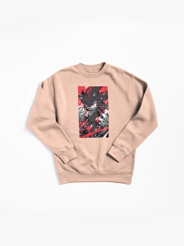 Black Airforce Energy Hedgehog - Streetwear Anime Hoodie