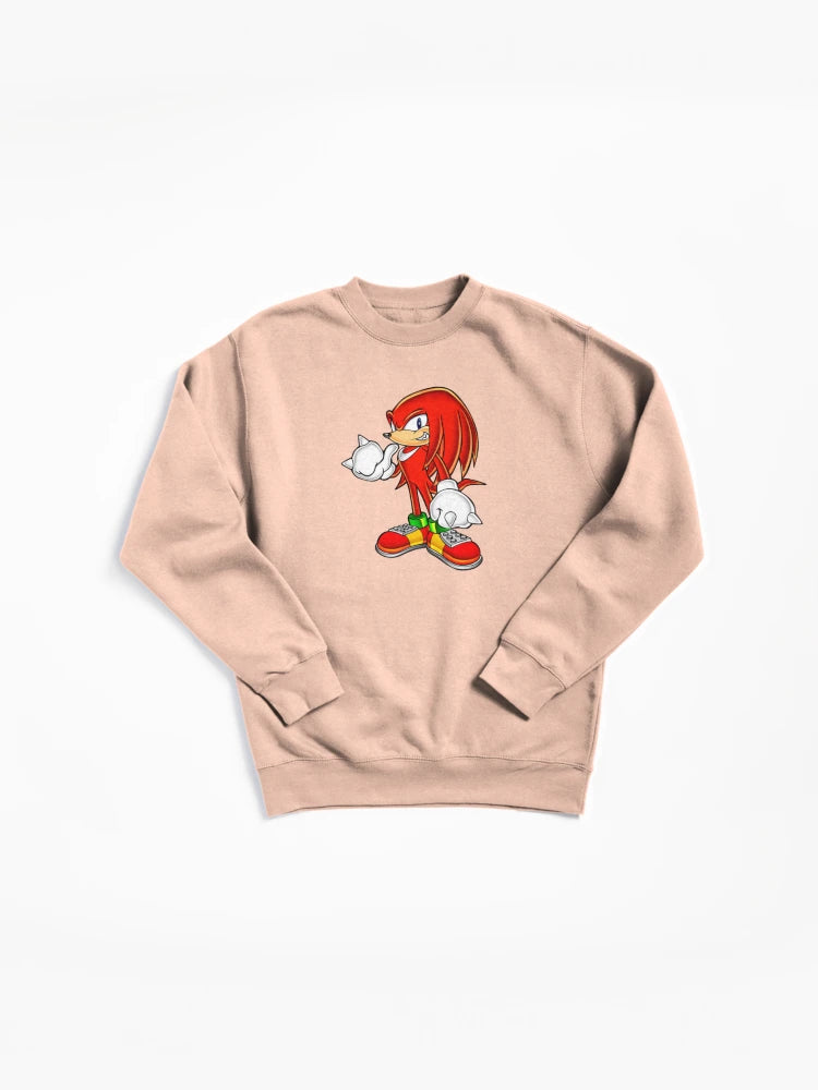 Knuckles the Echidna Guardian - Bold Power Graphic Sweatshirt