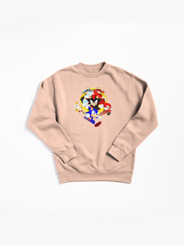 Sonic and Shadow Rivalry - Speed and Dark Power Sweatshirt