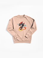 Shadow Fire Blast Hoodie - Intense Dark Energy Pullover