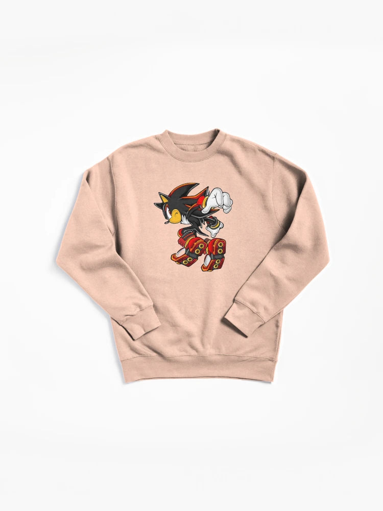 Ultimate Shadow the Hedgehog Merch - Dark Hero Graphic Sweatshirt
