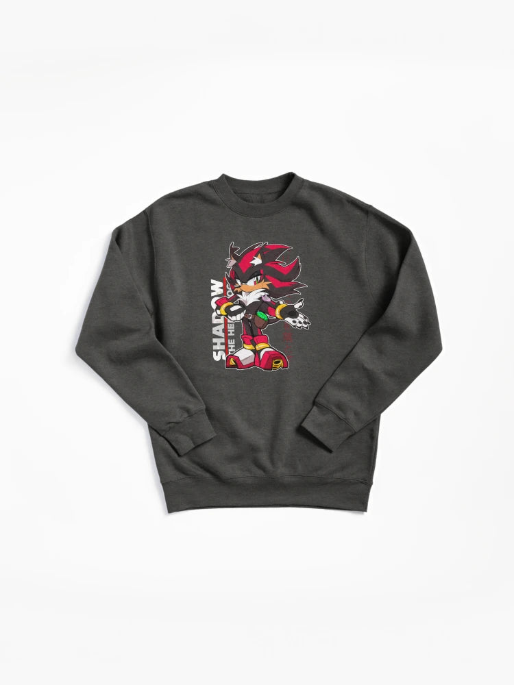 Artistic Sonic Portrait - Creative Fan Illustration Sweatshirt