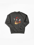 Shadow Fire Blast Hoodie - Intense Dark Energy Pullover