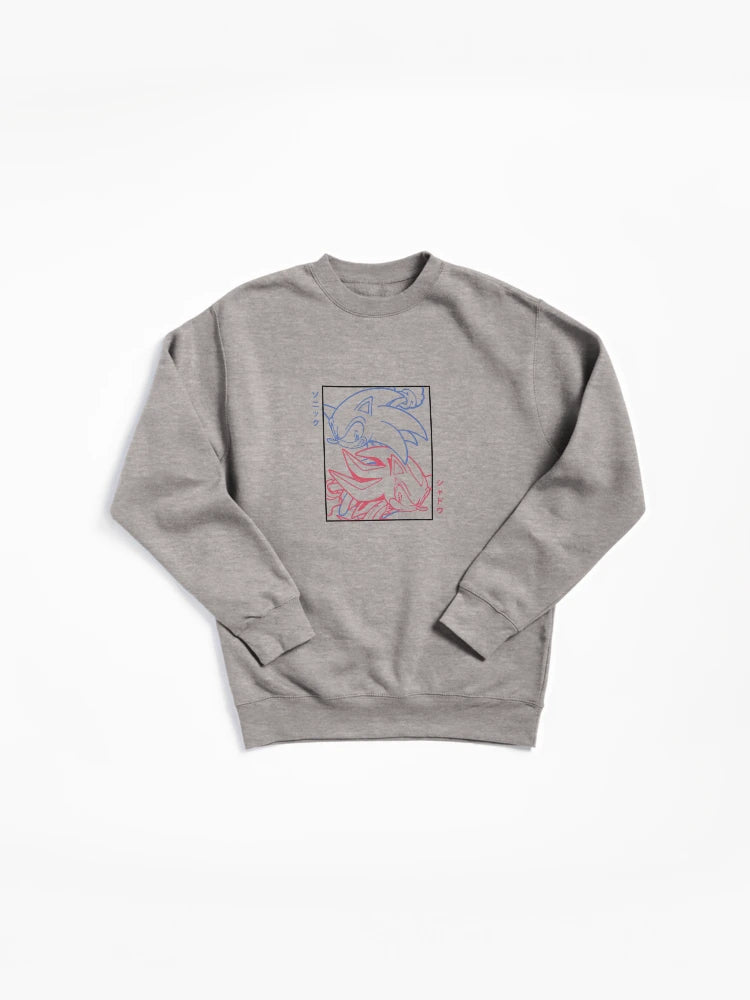 Hero and Dark Duo Design - Sonic vs Shadow Rivalry Hoodie