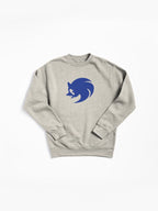Modern Sonic Icon Graphic Hoodie - Blue Athletic Style Sweatshirt