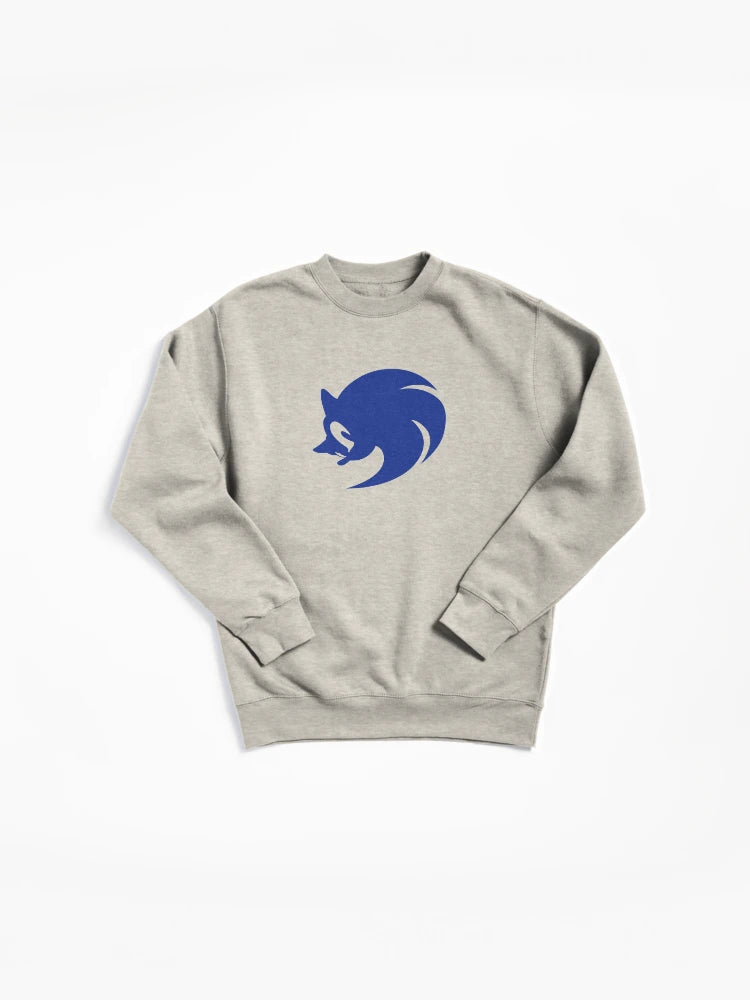 Modern Sonic Icon Graphic Hoodie - Blue Athletic Style Sweatshirt
