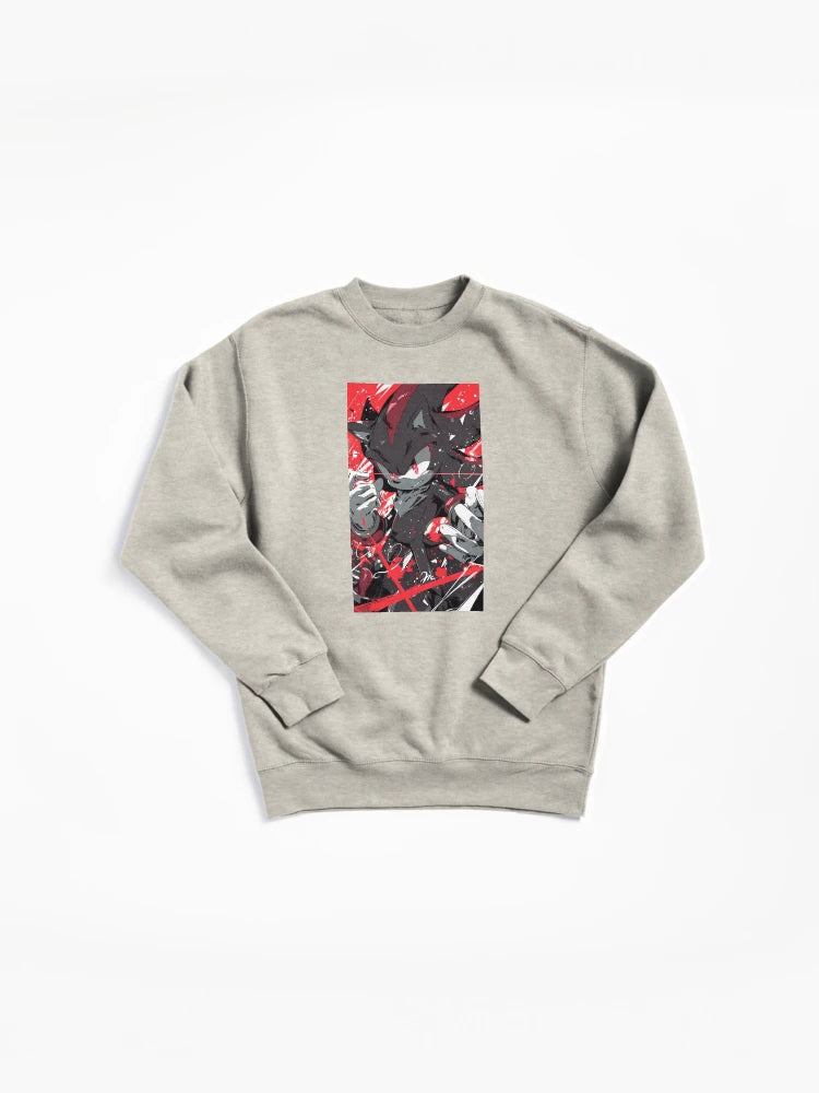 Black Airforce Energy Hedgehog - Streetwear Anime Hoodie