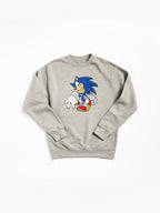 Blue Hedgehog Fast Run Style - Speed Focused Gaming Pullover