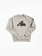 Shadow on Motorcycle Fan Art - Cool Biker Hedgehog Sweatshirt