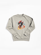 Shadow Fire Blast Hoodie - Intense Dark Energy Pullover