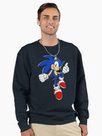 Sonic Light Blue Style - Soft Pastel Character Hoodie Blue