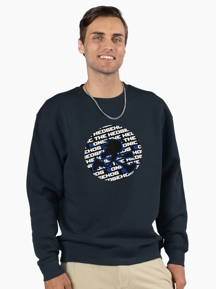 Sonic Abstract Fanart - Unique Modern Design Pullover Hoodie Dark Blue