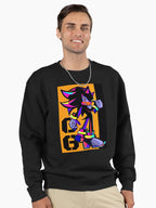 Shadow Dark Warrior Art - Sleek Gaming Pullover Hoodie Black