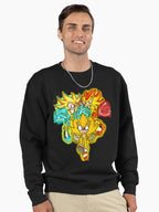Super Trio Sonic Shadow Silver - Triple Power Hoodie Black