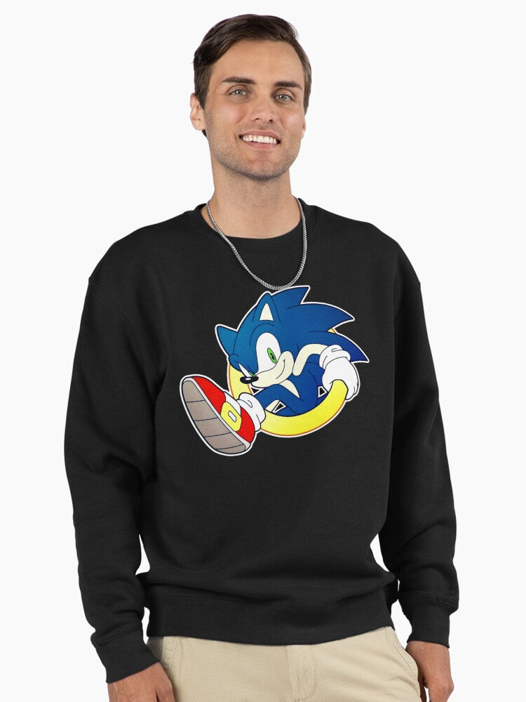 The Blue Hedgehog Runner - Iconic Speedster Fan Hoodie Black