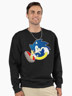 The Blue Hedgehog Runner - Iconic Speedster Fan Hoodie Black