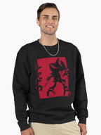 Shadow Hedgehog Japonais - French Japanese Fusion Hoodie Black