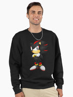 Shadow the Hedgehog Comfort - Soft Fleece Gaming Hoodie Black